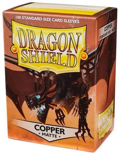 Dragon Shield 100 Standard Size Card Sleeves - Copper Matte