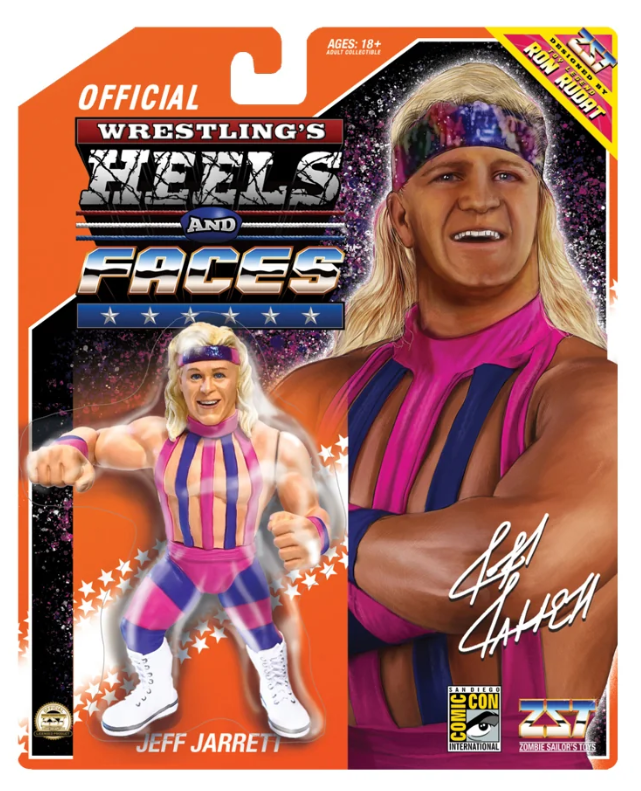 Zombie Sailor's Toys Wrestling Heels and Faces - Jeff Jarrett SDCC Exclusive (Orange Card)
