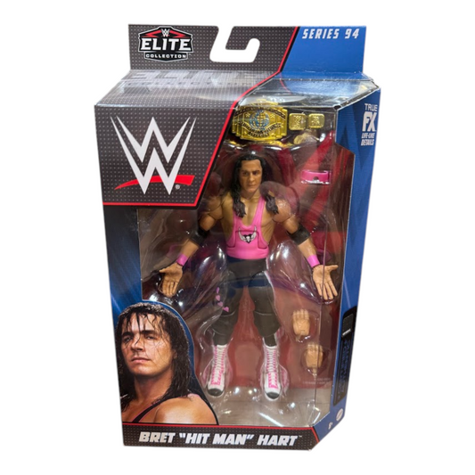 WWE Bret Hart (Black Pants Chase) Elite 94 Figure