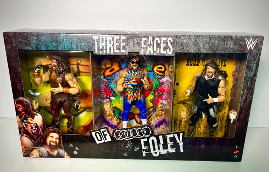 WWE Three Faces of Foley 3 Pack Figure Set