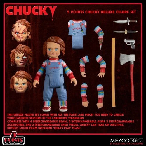 Mezco - 5 Points - Chucky Deluxe Figure Set